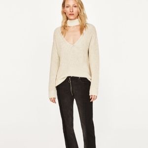 Zara Knit Choker Sweater